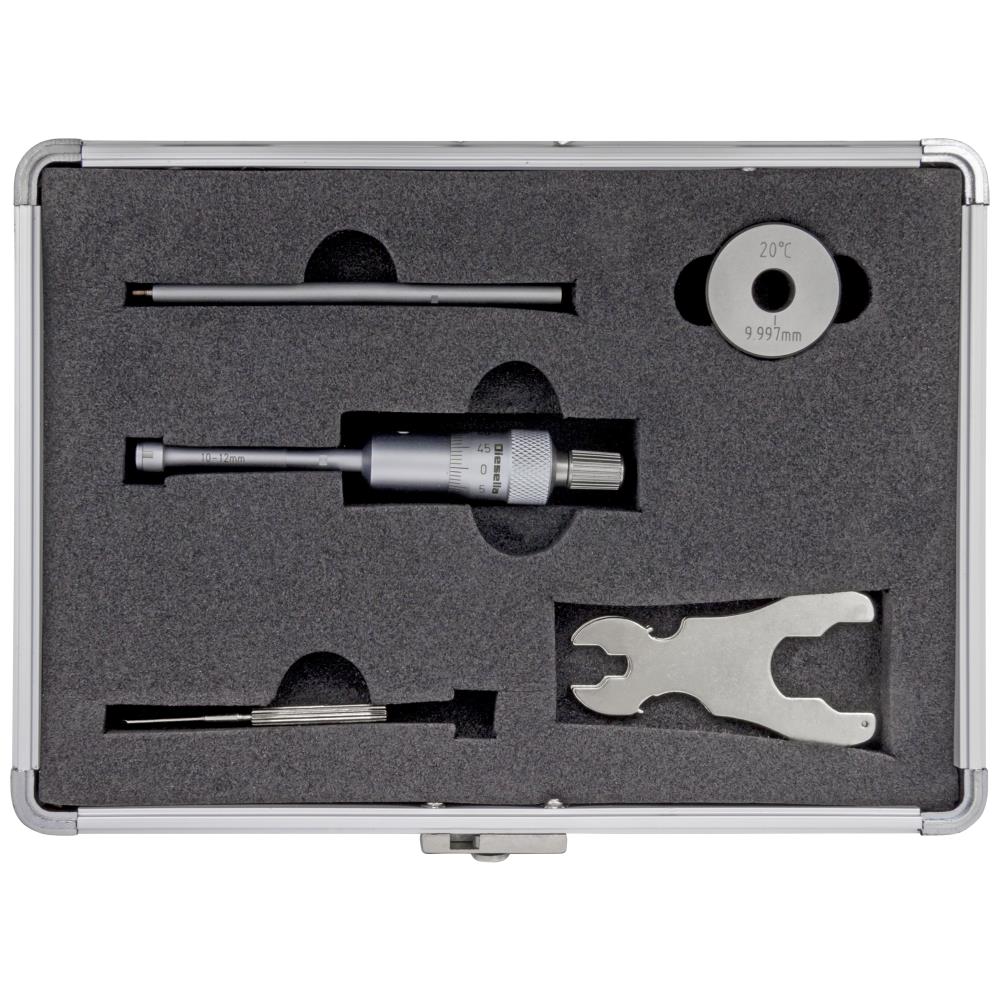 Indv. 3-pkt mikrometer 10-12mm m/forl.+kontrolring Indv. 3-pkt mikrometer 10-12mm m/forl.+kontrolring