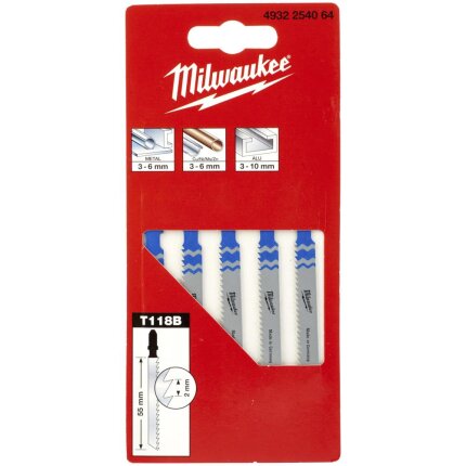 Stiksavblad T118B 55/2 mm pk/5