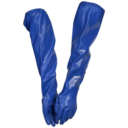 Kemihandske Phulax blå nitril lang 65cm 7020