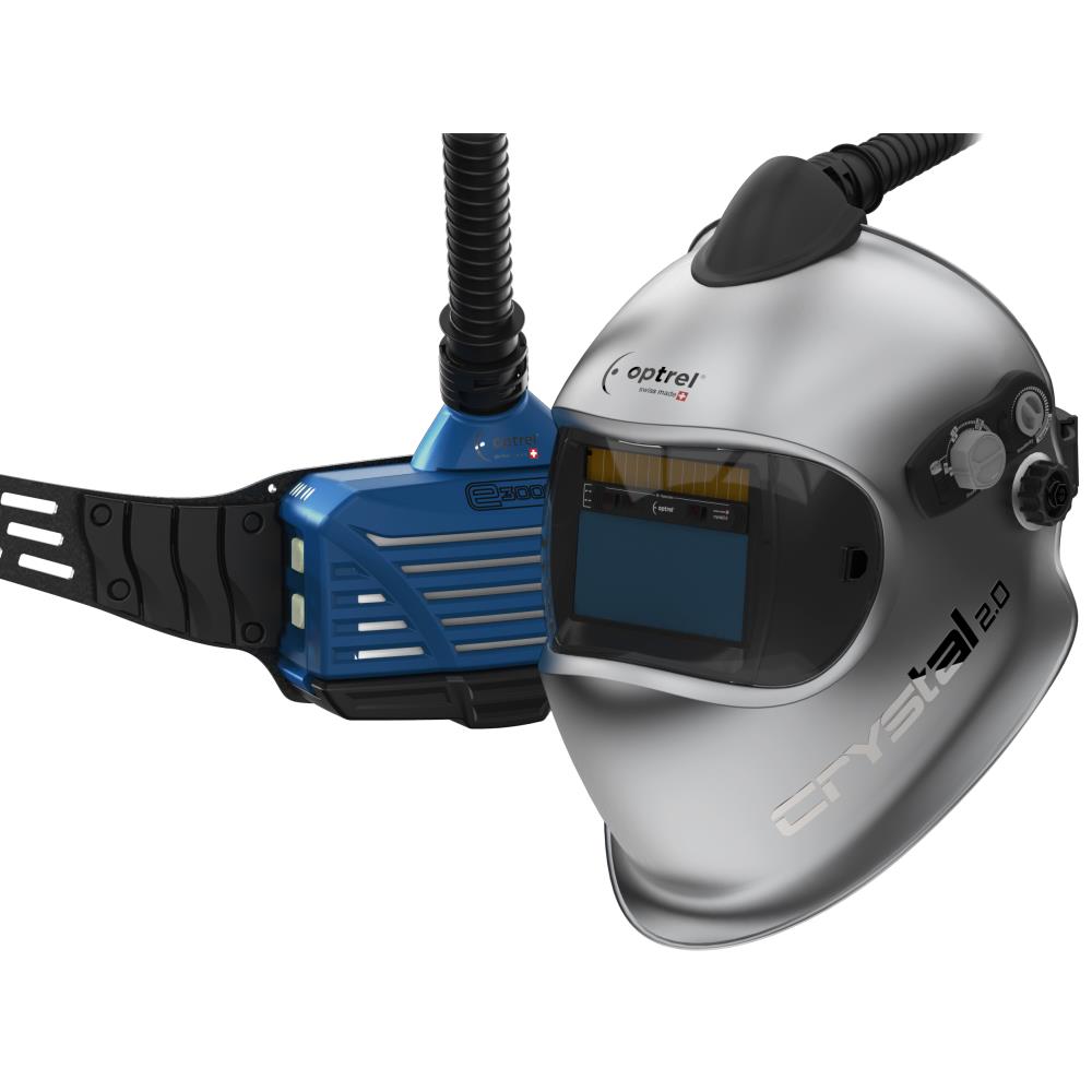 Optrel Crystal 2.0 svejsehjelm m/turboværn TH3P Optrel Crystal 2.0 svejsehjelm m/turboværn TH3P