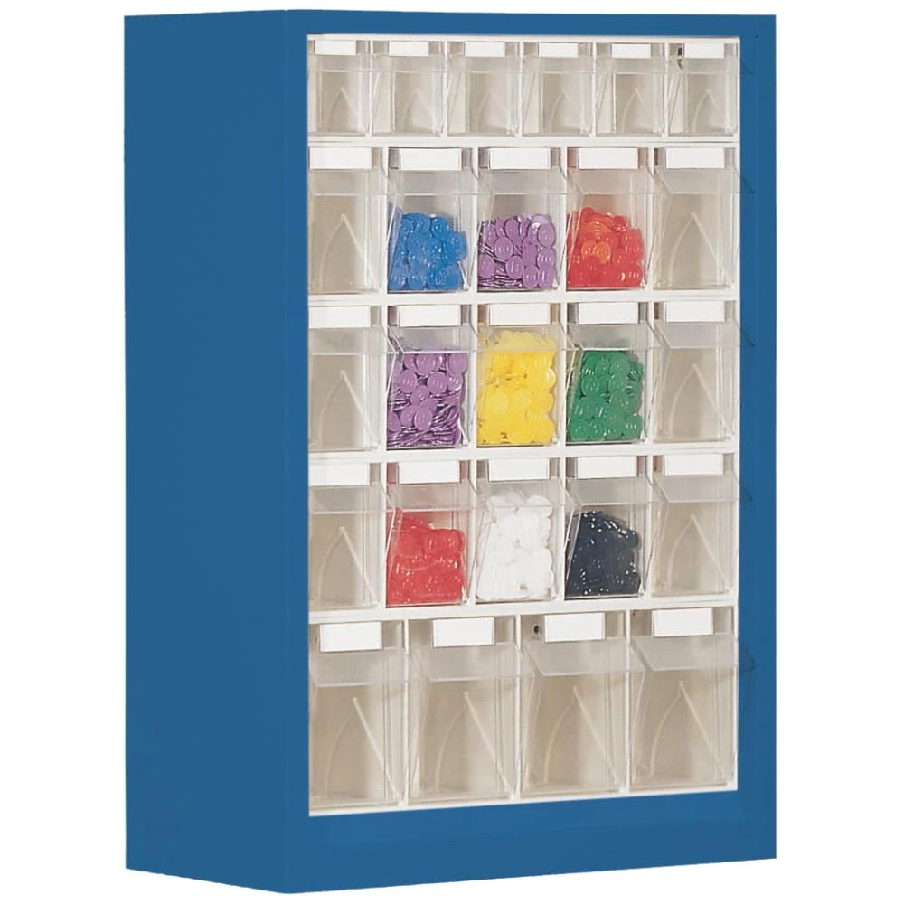 WEZ tiltboks 665×250×910mm, 5×5 rum, blå WEZ tiltboks 665×250×910mm, 5×5 rum, blå