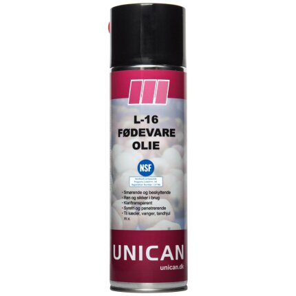 Unican L-16 fødevareolie 500ml