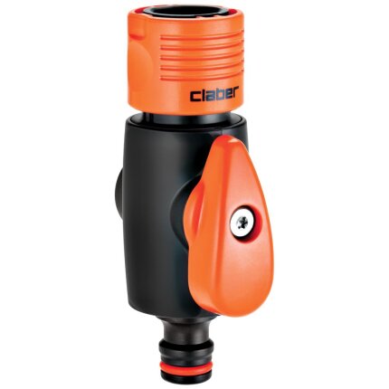 Claber kobling/nippel m/lukkeventil