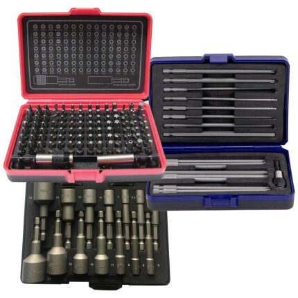 Sampak bitssæt korte-lange-boltbits, ialt 132stk