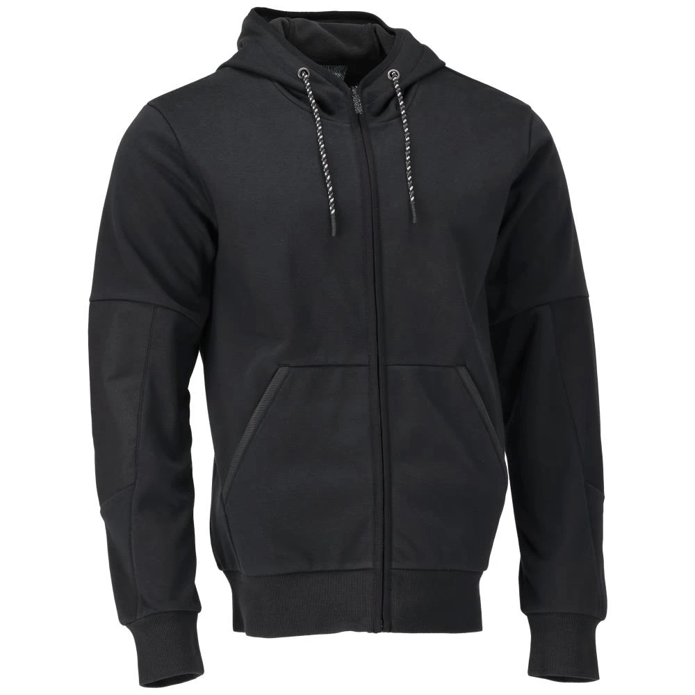 Customized hættetrøje m/lynlås fitted sort Customized hættetrøje m/lynlås fitted sort