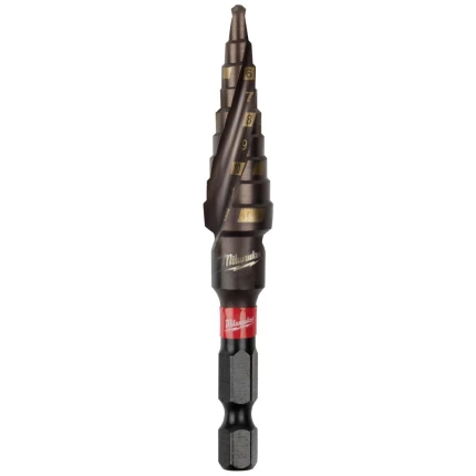 Trinbor TiAlN med 1/4″ 6kt skaft, 4-12mm, 9trin