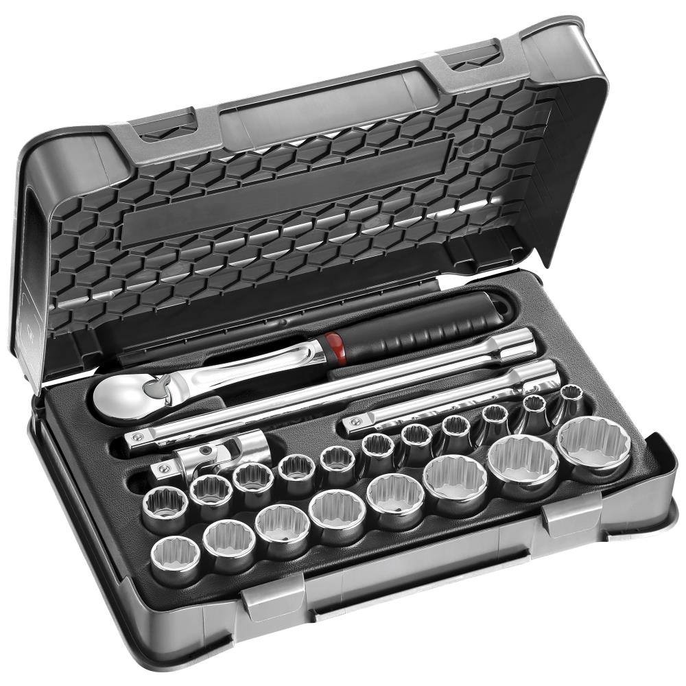 USAG 606 1/2B 1/2″ topnøglesæt, 23 dele USAG 606 1/2B 1/2″ topnøglesæt, 23 dele