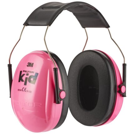 Peltor Kid høreværn t/børn, lyserøde m/hovedbøjle