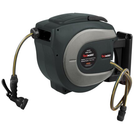 Aut. slangeopruller t/vand m/spulepistol 1/2″×20m