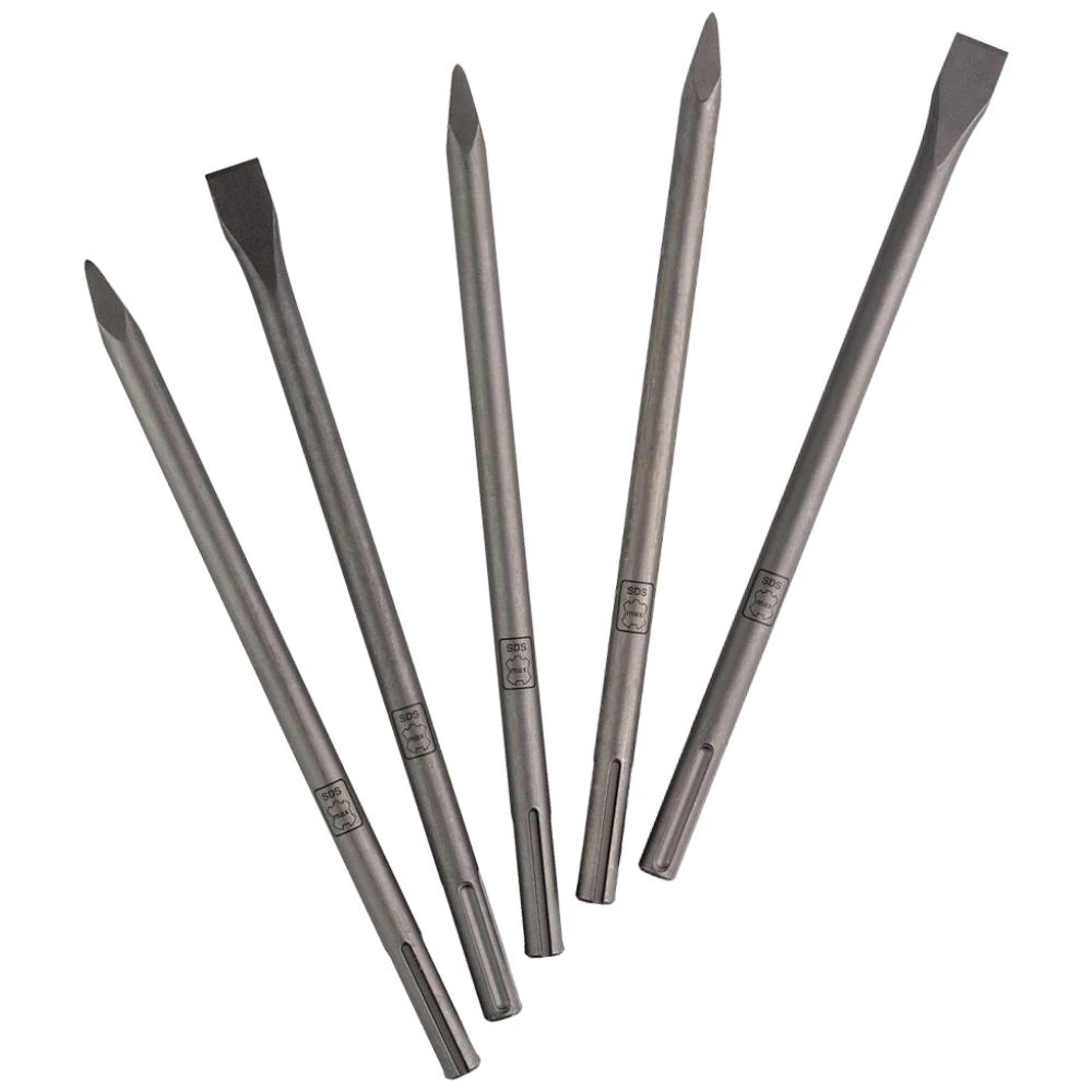 SDS-MAX mejselsæt, 5 dele SDS-MAX mejselsæt, 5 dele