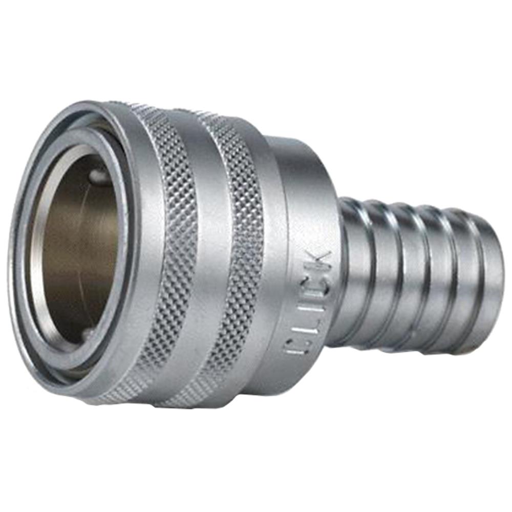 Click 3/4″ koblingshus med 3/4″ slangespids Click 3/4″ koblingshus med 3/4″ slangespids