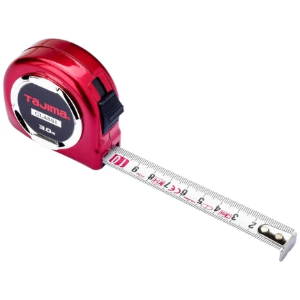 Hi-Lock båndmål rød kl.1 16 mm×3 mtr