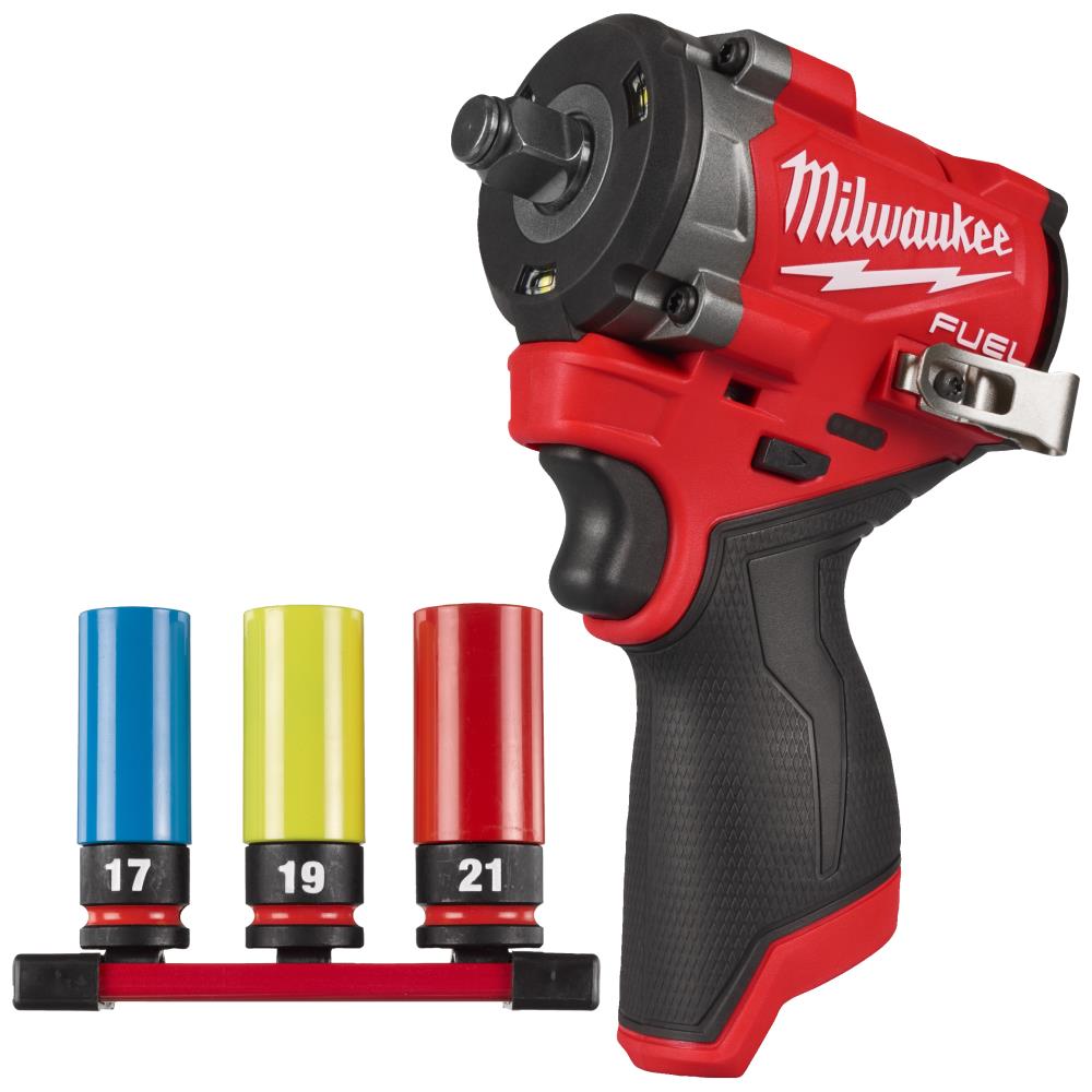 Sampak: Slagnøgle M12 FCIW12G3-0 + slagtopsæt 3stk Sampak: Slagnøgle M12 FCIW12G3-0 + slagtopsæt 3stk