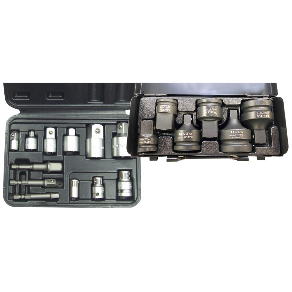 Sampak: Kraftadaptersæt 6dele + adaptersæt 12dele Sampak: Kraftadaptersæt 6dele + adaptersæt 12dele