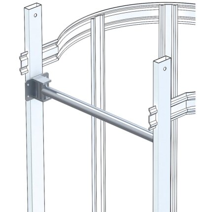 Sikringsbom m/faldlås, galv. stål