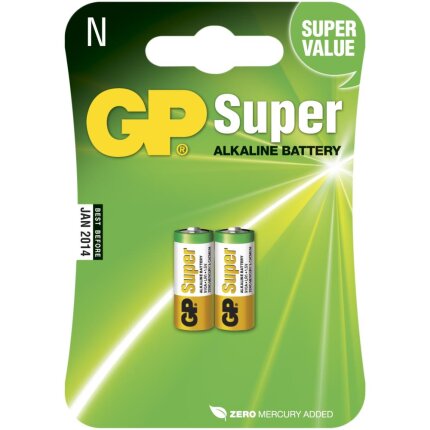 Batteri Super Alkaline 910A/LR1 1,5V, 2 stk