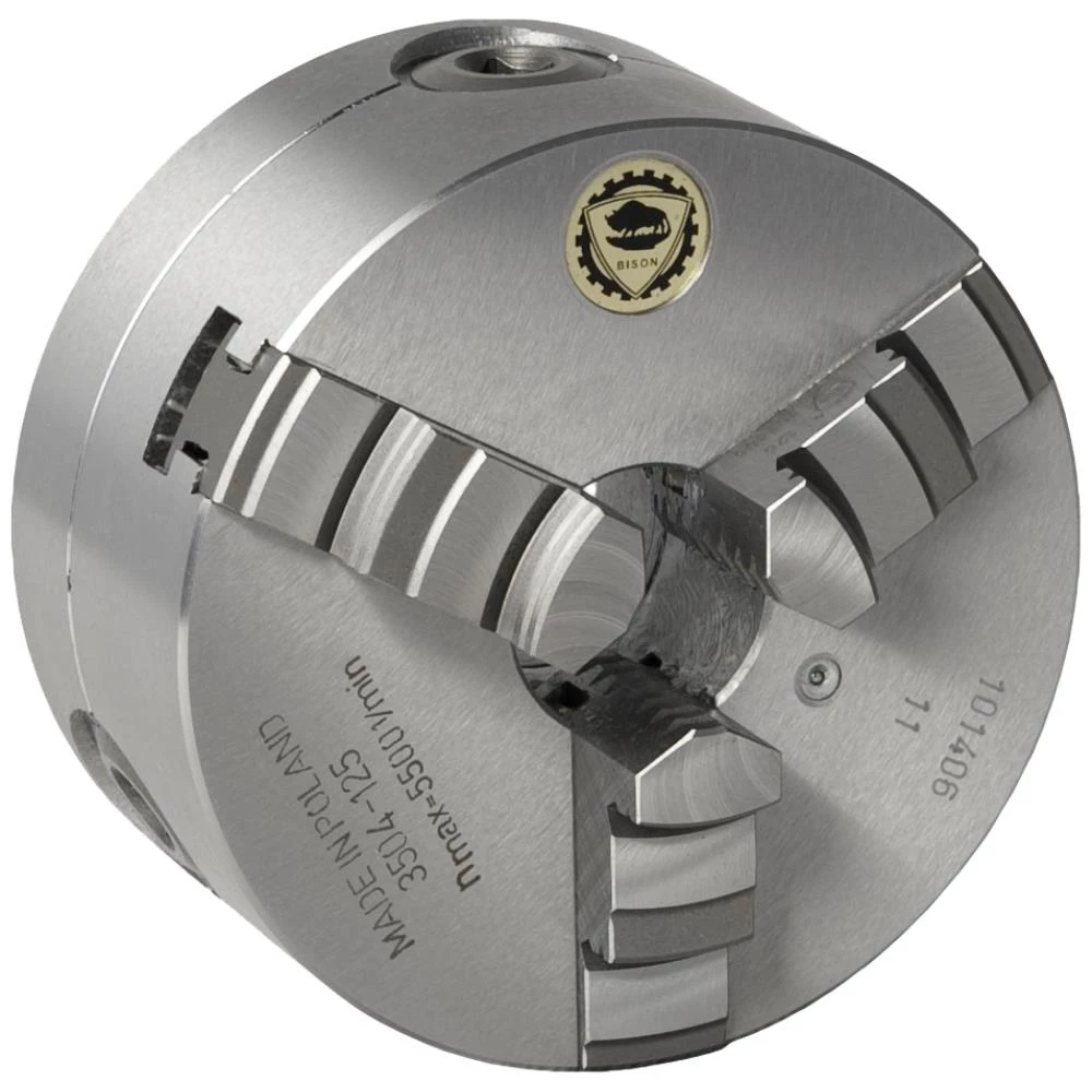 Centrerpatron Bison 3-bakket ø100mm stål DIN6350 Centrerpatron Bison 3-bakket ø100mm stål DIN6350