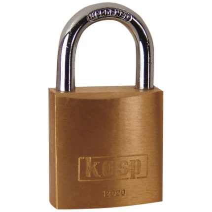 Kasp hængelås 20mm messing K12020D