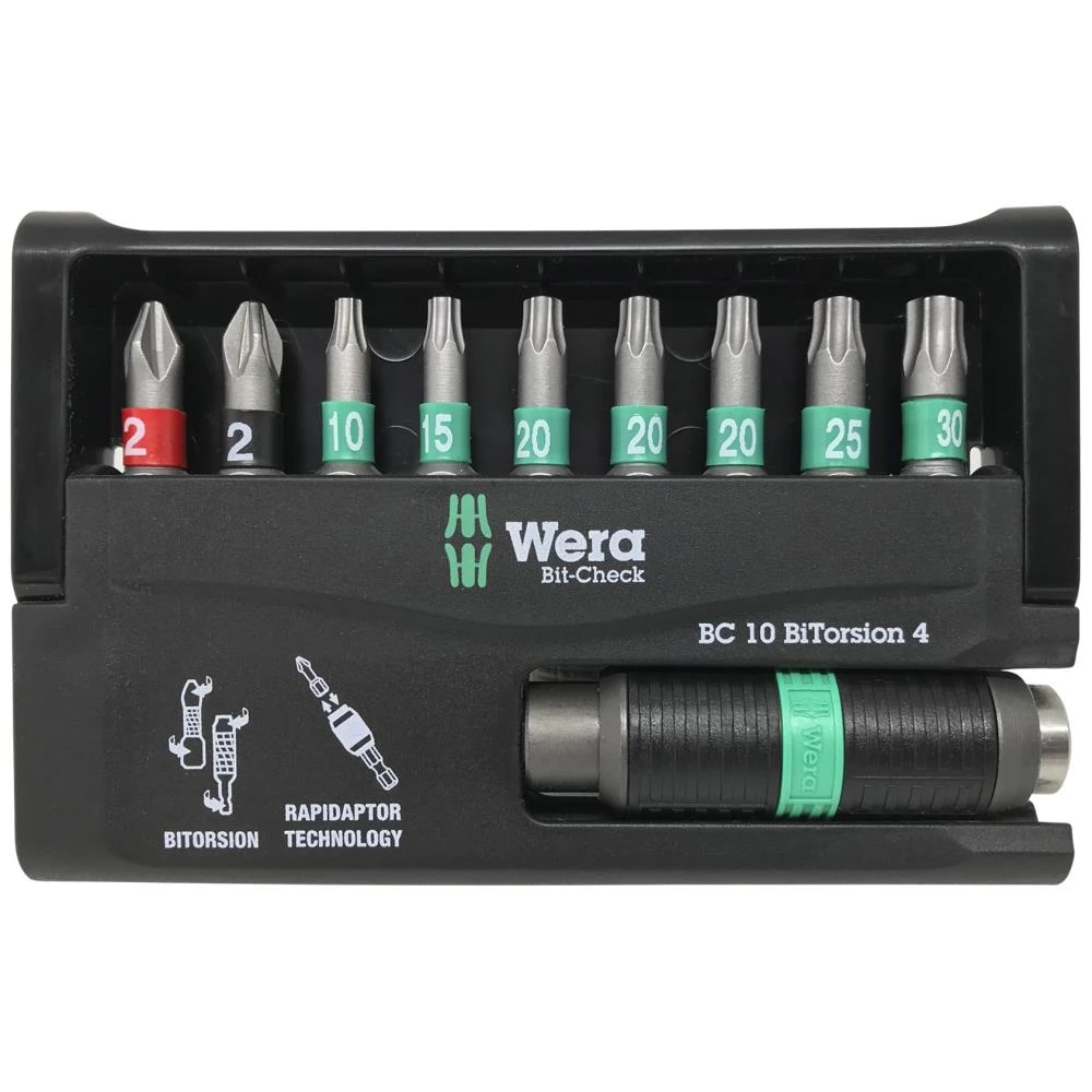 Wera/HJS bitssæt 8757-9/BTZ Rapidaptor Wera/HJS bitssæt 8757-9/BTZ Rapidaptor