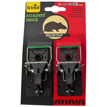 Trinol Mousetrap musefælde, hårdtslående, 2 stk