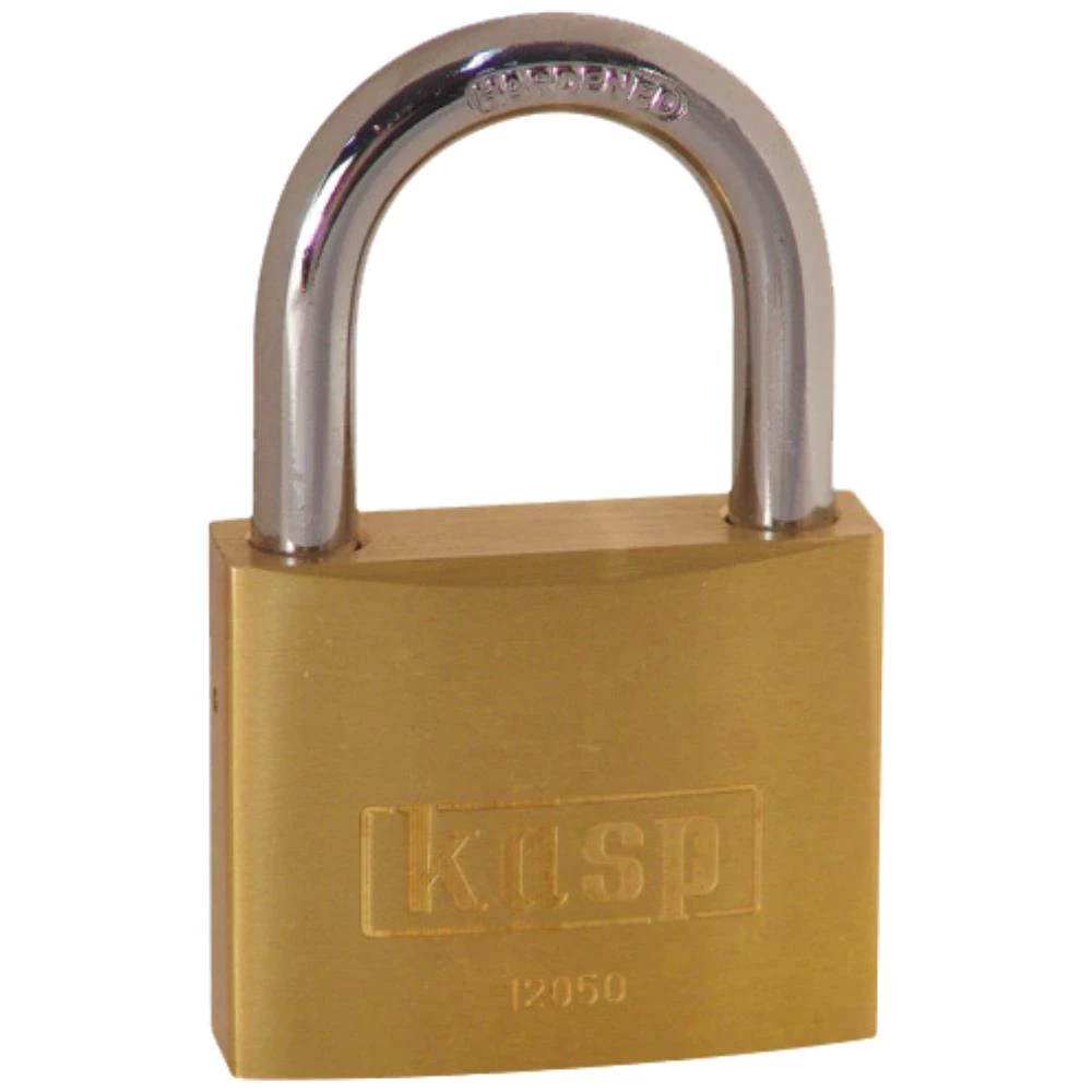 Kasp hængelås 50mm messing K12050D Kasp hængelås 50mm messing K12050D