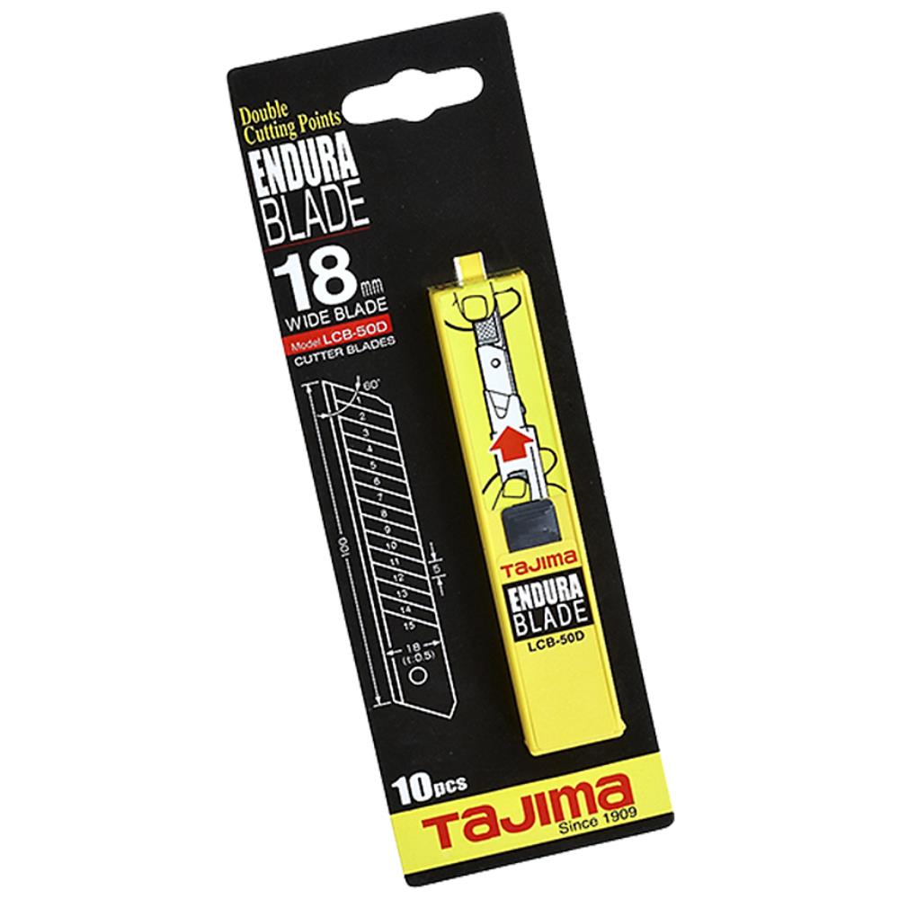 Tajima knivblad 18 mm LCB 50D, 10 stk Tajima knivblad 18 mm LCB 50D, 10 stk