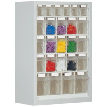 WEZ tiltboks 665×250×910mm, 5×5 rum, grå