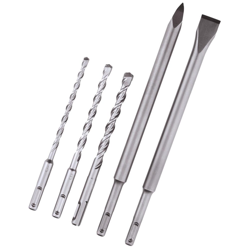 Bor-/mejselsæt SDS+, 5 dele Bor-/mejselsæt SDS+, 5 dele