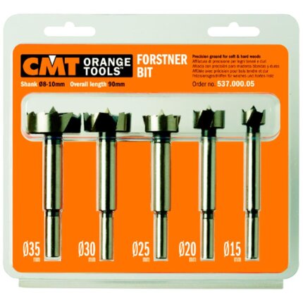 CMT forstnerbor 15-35mm K8-10, sæt 5stk