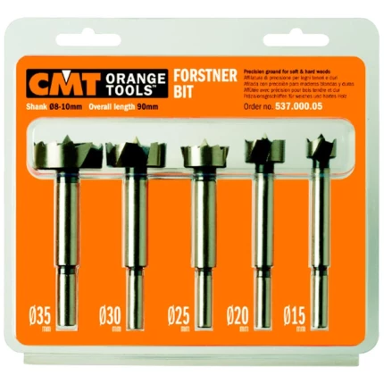 CMT forstnerbor 15-35mm K8-10, sæt 5stk