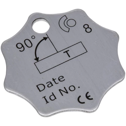 Belastningsskilt inkl. 15cm wire og wirelås