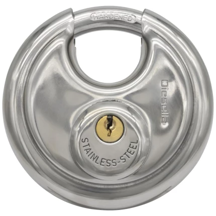 Hængelås ø70mm rustfrit stål Diskus