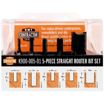 CMT overfræsesæt med 5 stk. K8 C K911