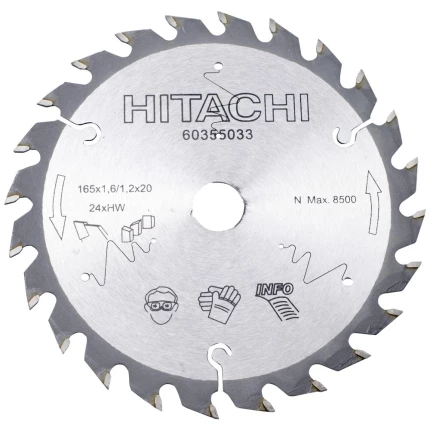 Rundsavklinge TCT 165×1,6×20mm 24td