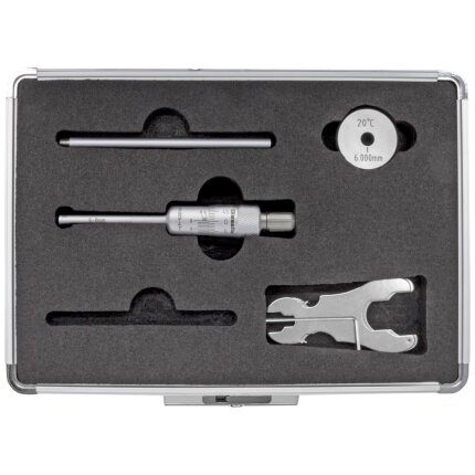 Indv. 3-pkt mikrometer 6-8mm m/forl.+kontrolring