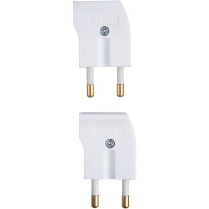 Stikprop vinkel hvid