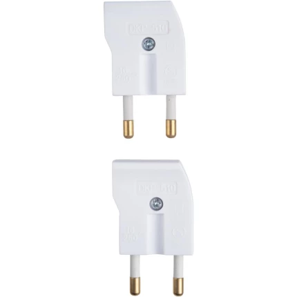 Stikprop vinkel hvid