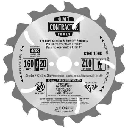 CMT PCD rundsavklinge 160×2,4×20 Z10 F