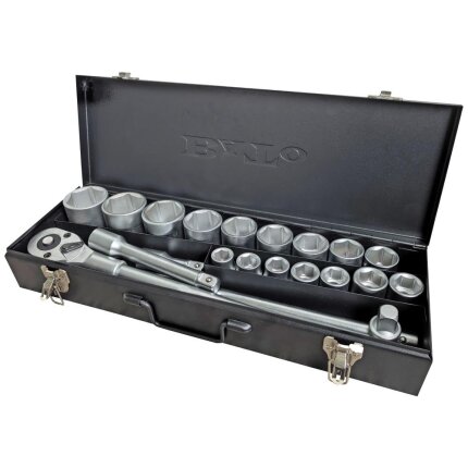 Topnøglesæt 3/4″ 19-50mm 6kt., 20 dele