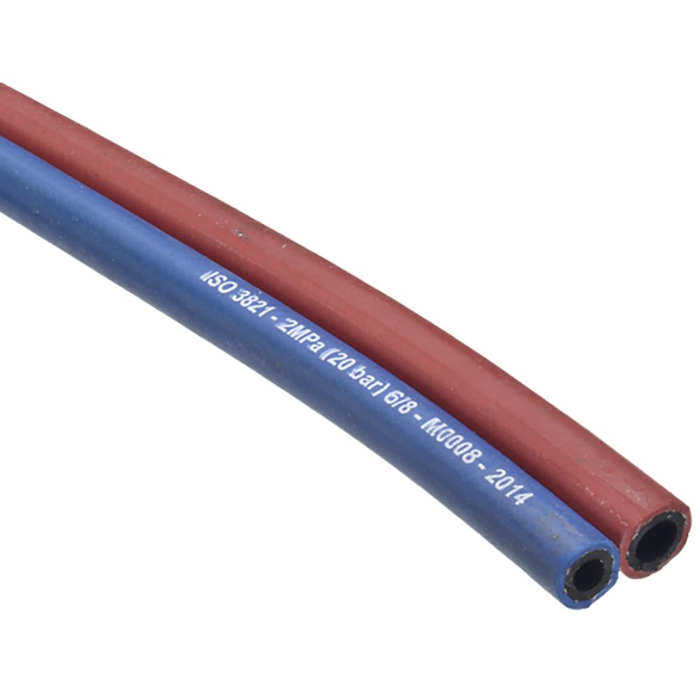 Tvillinge svejseslange rød/blå Tvillinge svejseslange rød/blå