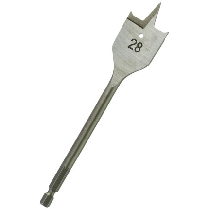 Fladbor 1/4″ 6kt skaft 28×152mm