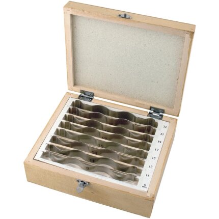 Bølget parallelklodser 8par 9-23 mm