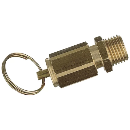 Sikkerhedsventil messing udv. gevind