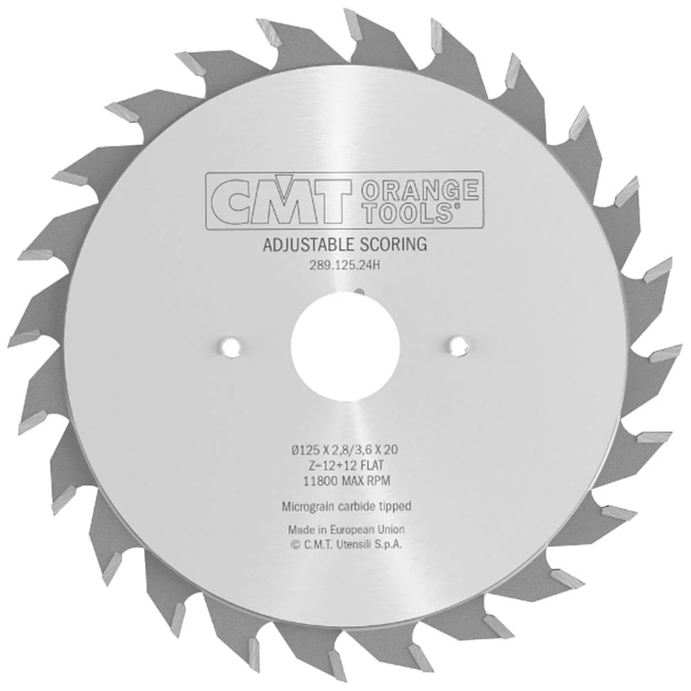 CMT forridserklinge HM-skær 125×2,8-3,6×20 Z2×12F CMT forridserklinge HM-skær 125×2,8-3,6×20 Z2×12F