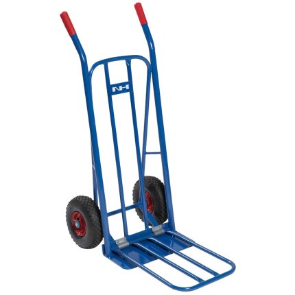 Sækkevogn m/klap, massive hjul, 250kg SVK250-M-R