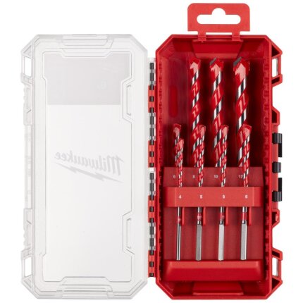 Murbor m/HM-spids 4-12mm, Premium 2, sæt 8stk