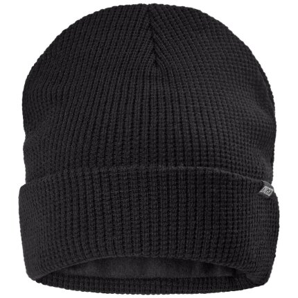 Hue perlestrikket sort one-size