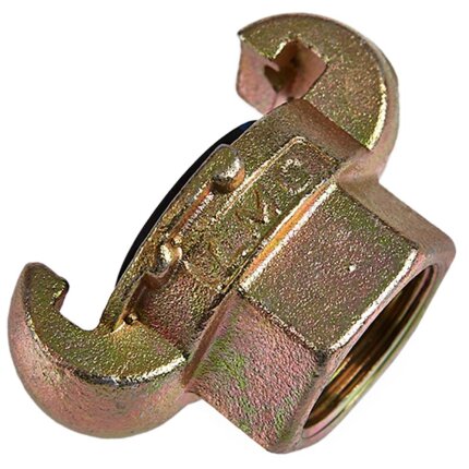 Klokobling m/gevindmuffe galv.