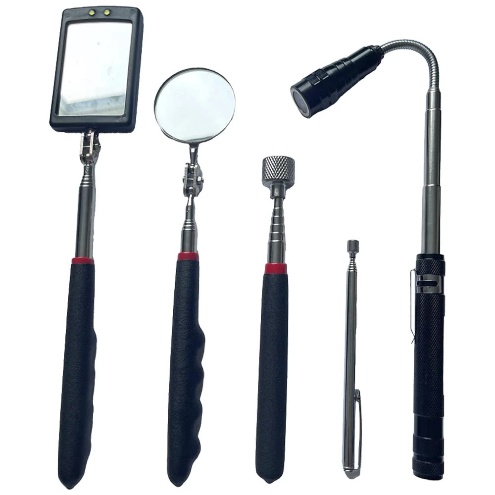 Magnet- og spejlsæt, teleskopisk, 5 dele Magnet- og spejlsæt, teleskopisk, 5 dele