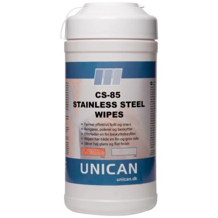 Unican CS-85 Stainless Steel Wipes, 30stk
